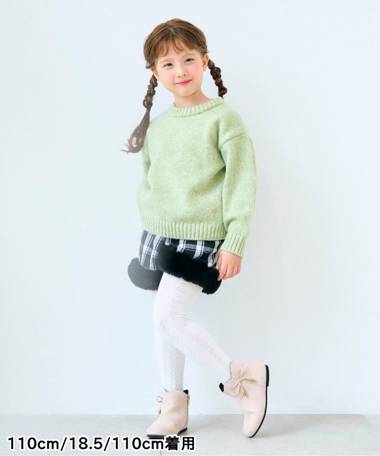 日本 apres les cours - 甜蜜冰淇淋色系針織上衣-象牙