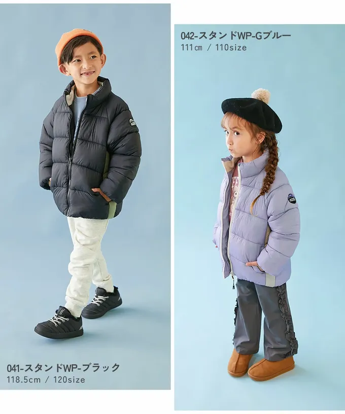 日本 devirock - 可機洗 輕量連帽保暖羽絨外套-手臂徽章-淺藍紫