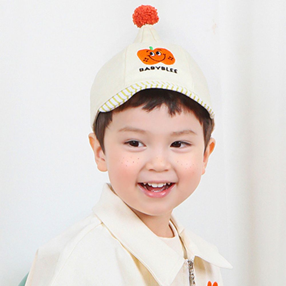 韓國 Babyblee - 小精靈水果棒球帽-米白