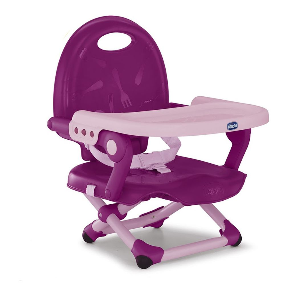義大利 chicco - Pocket snack攜帶式輕巧餐椅-紫羅蘭