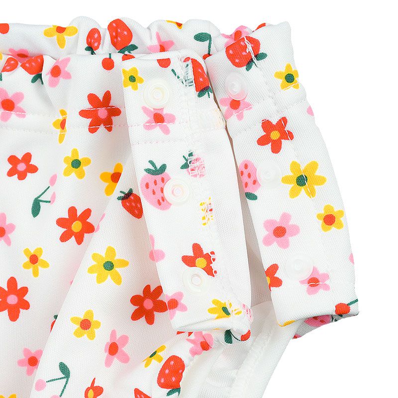 akachan honpo - 1歲起可使用的褲子式布尿布-兩側開口 水果-粉紅色 (80～95cm)