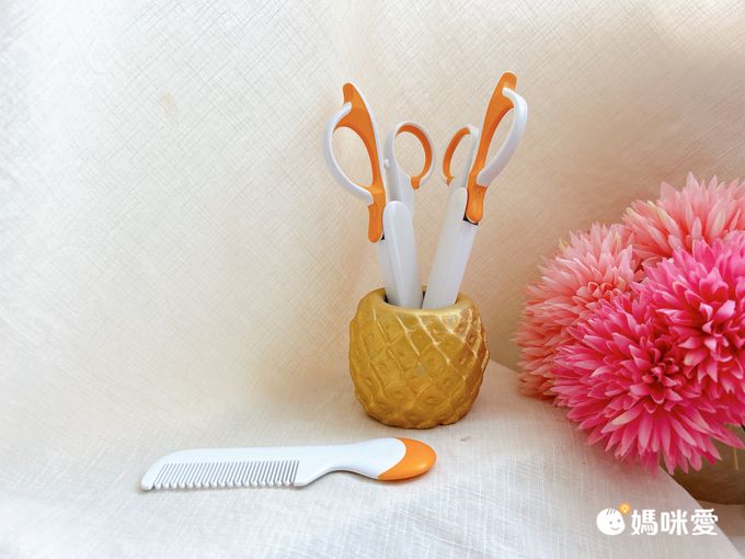 akachan honpo - 幼童理髮梳剪組-有刻度