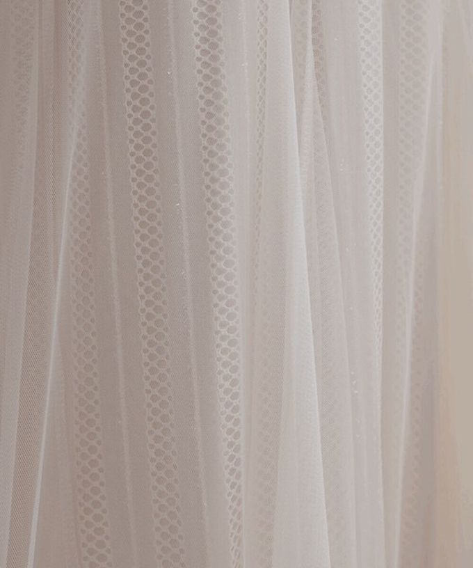 日本 Bab - 華麗優雅層次緹花鬆緊紗裙-咖啡棕