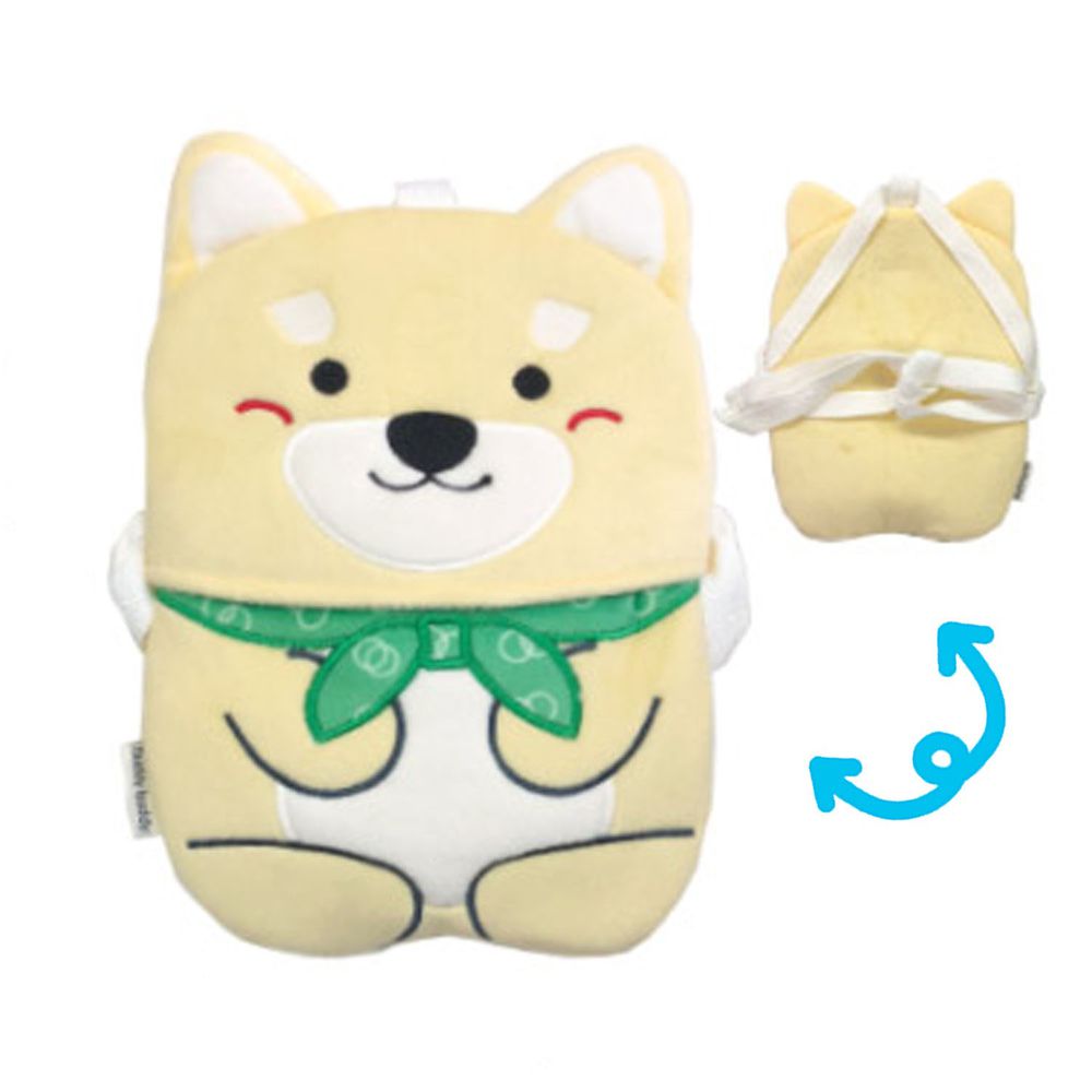 日本涼感雜貨 - 背巾/推車墊 (附保溫保冷劑/可當小背包)-柴犬 (約(15~22)x(18~24)cm)