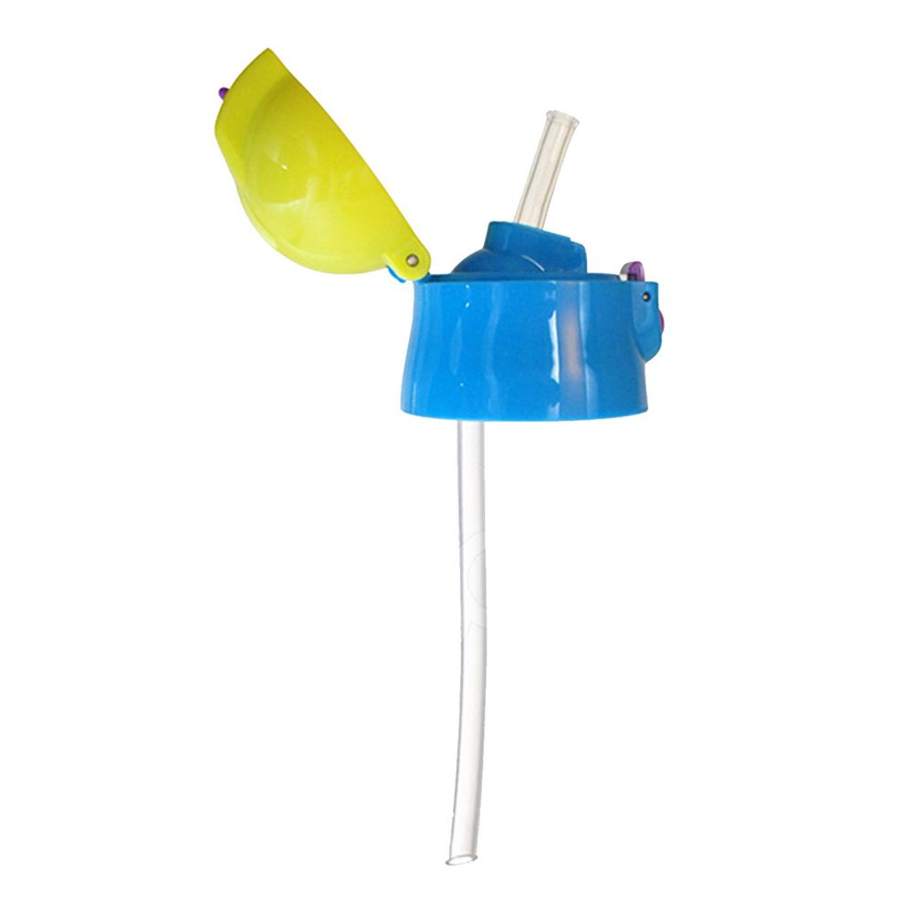 日本 SKATER - 不鏽鋼保溫吸管瓶(360ml)上蓋組(含吸管)-藍綠