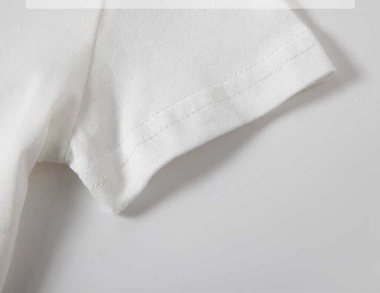 BE TOP - 純棉立體短袖上衣-咆哮黑眼壞壞恐龍-米白色