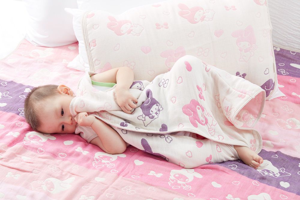 日本原裝認證 ♛ BeBe-Style三河木棉六重紗防踢背心、紗布被、浴巾、毛巾