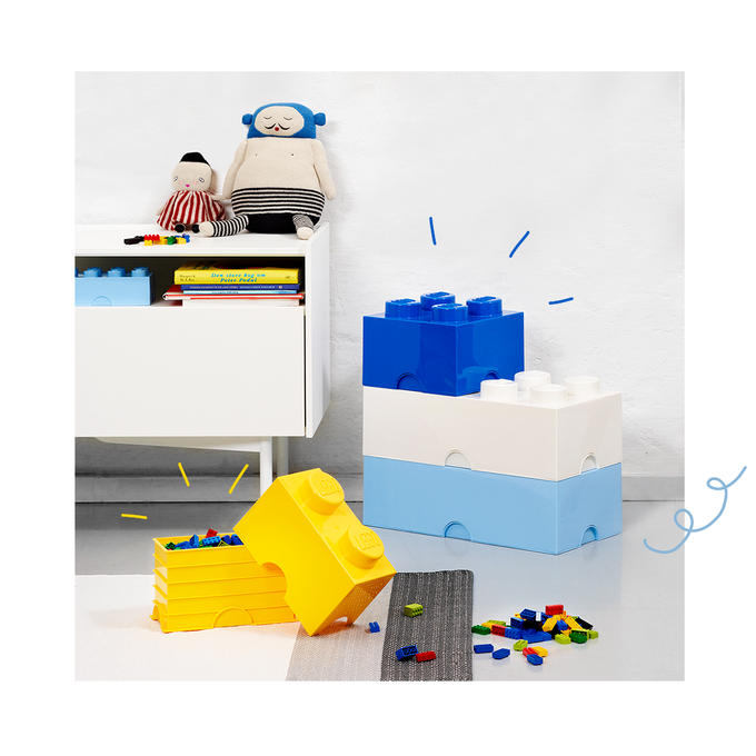 Room Copenhagen - 樂高 LEGO® 8凸收納盒(多色可選) (天空藍)