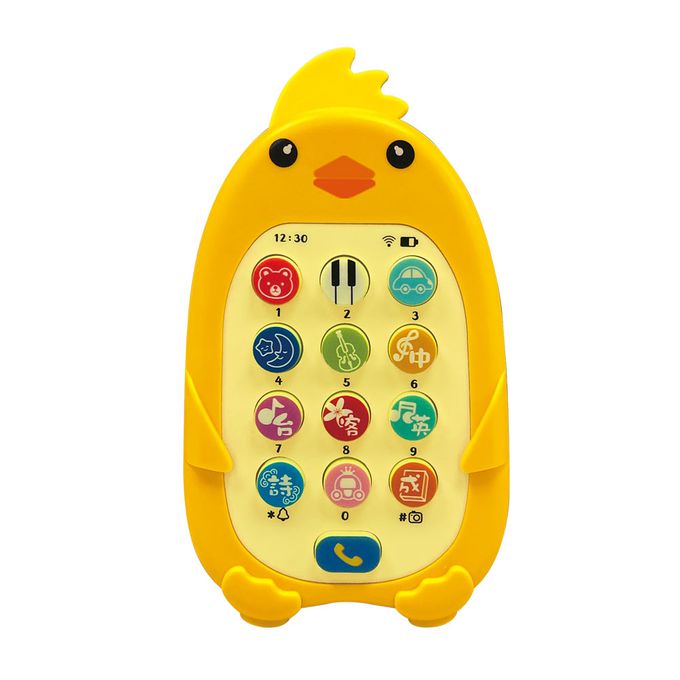 双美生活文創 - 咕咕雞音樂故事小手機-手機模擬通話＋77首兒歌·故事·音樂·音效