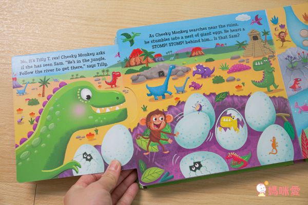 孩子超愛音效書單本160元❤ 1歲起英文遊戲操作書！玩到跟著節奏搖擺囉♫