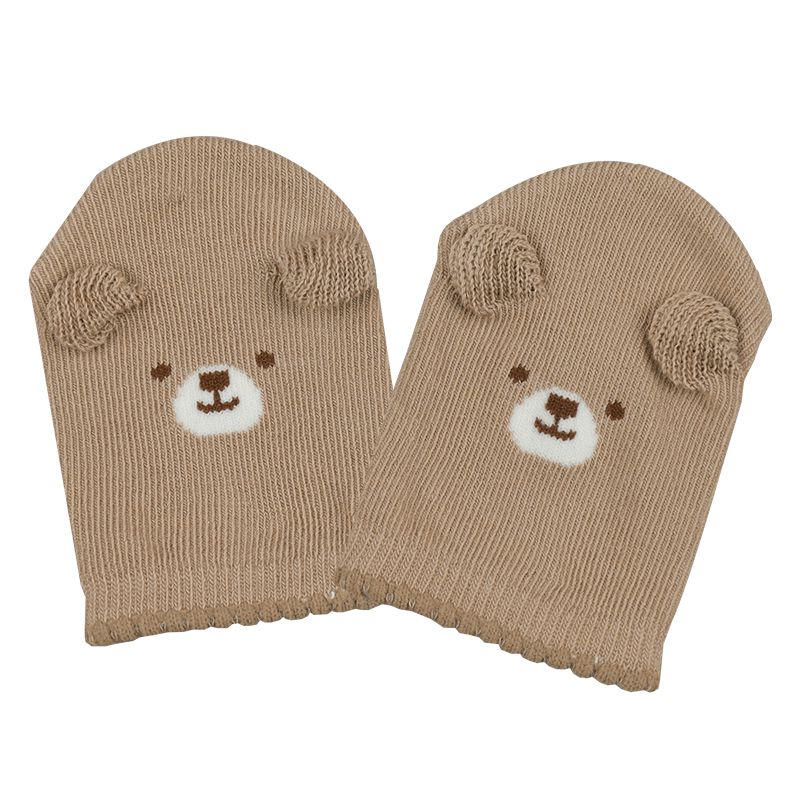 akachan honpo - 不易脫落手套-小熊-咖啡色 (50cm)