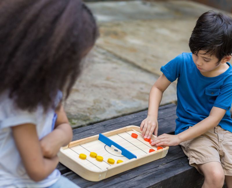泰國 Plantoys - 桌上擂台-沙狐球二合一彈彈樂