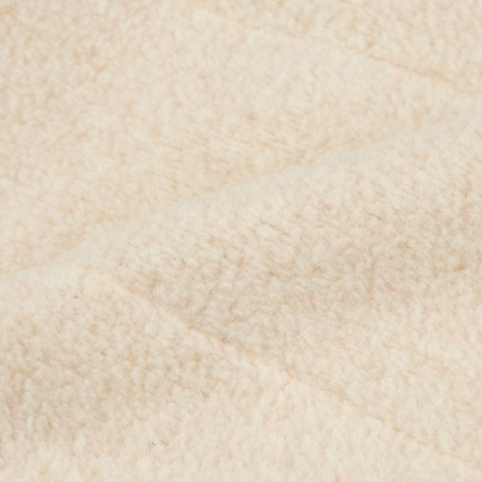 akachan honpo - 仿羔皮呢鋪棉夾克-淺卡其色