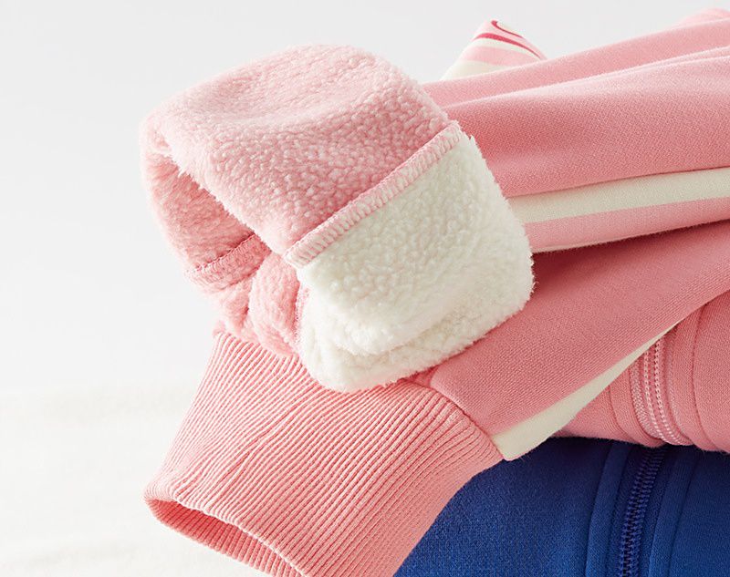 卡通汪汪隊加絨運動休閒長袖套裝-卡通人物阿奇-藍色