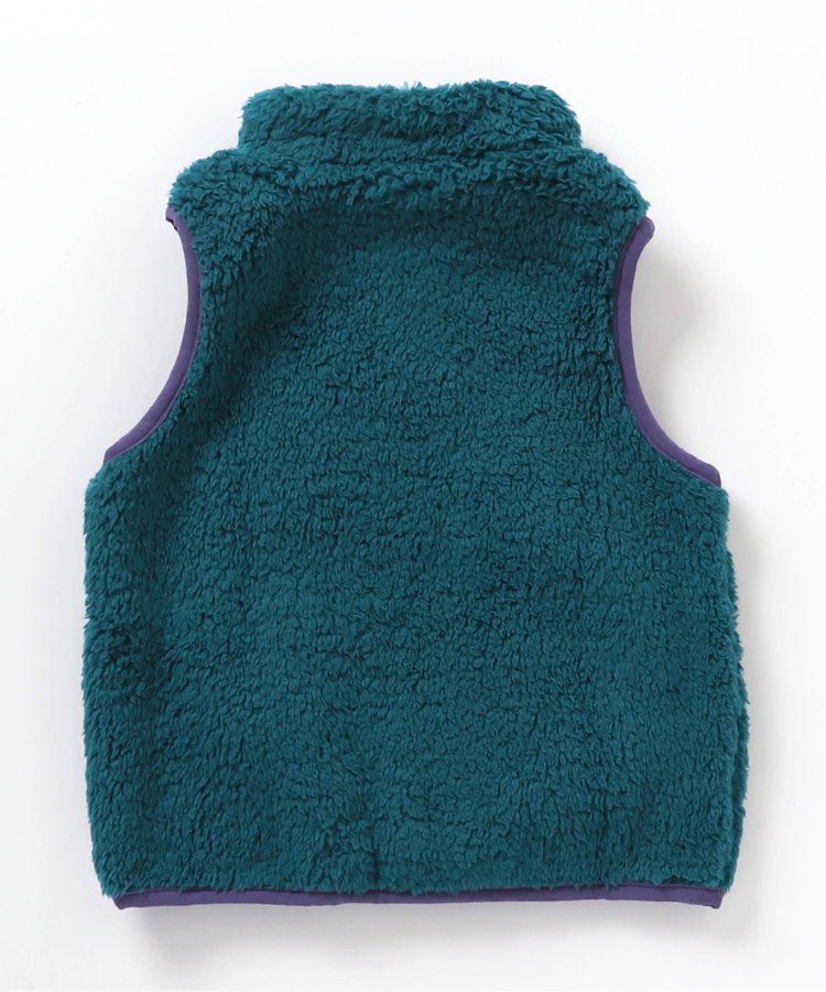 日本 BREEZE - 時尚絨毛花色搖粒絨背心-草綠