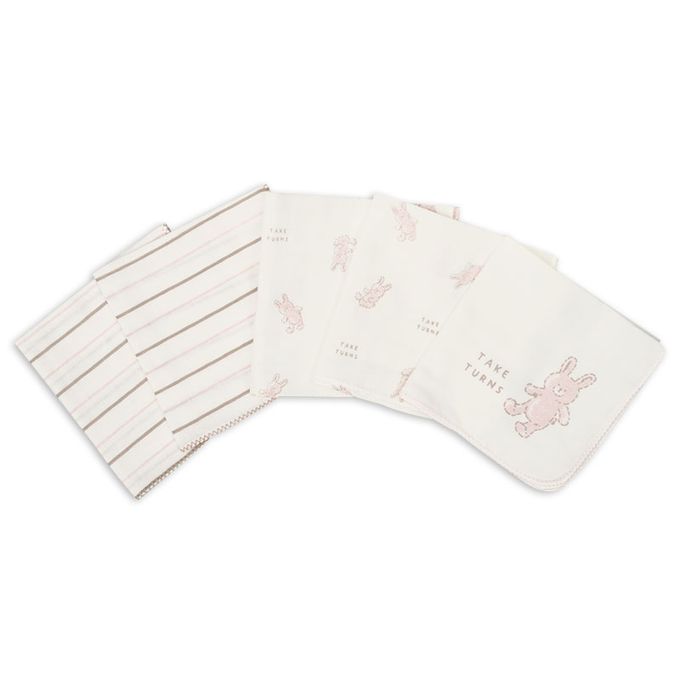 akachan honpo - 沐浴用品８件組-毛巾＆紗布-粉紅色