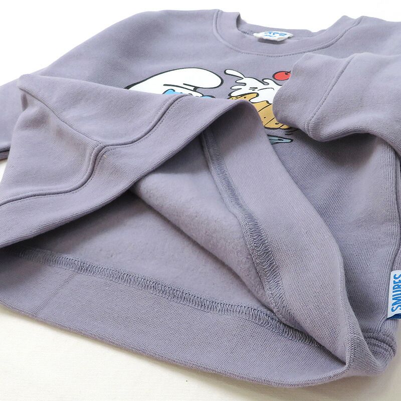 日本 ZOOLAND - 藍色小精靈聯名 保暖長袖上衣-讀書乖寶寶-海軍藍