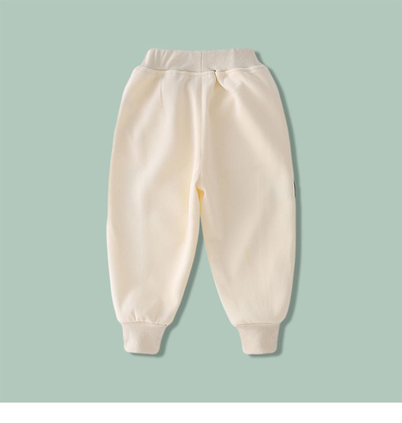 卡通人物史努比腰鬆緊束口運動褲-SNOOPY 1950-杏色