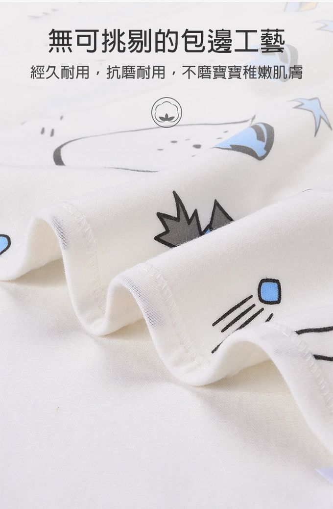 JoyNa - U型枕邊護頭包巾 嬰兒睡袋-狗狗總動員 (60*30cm)