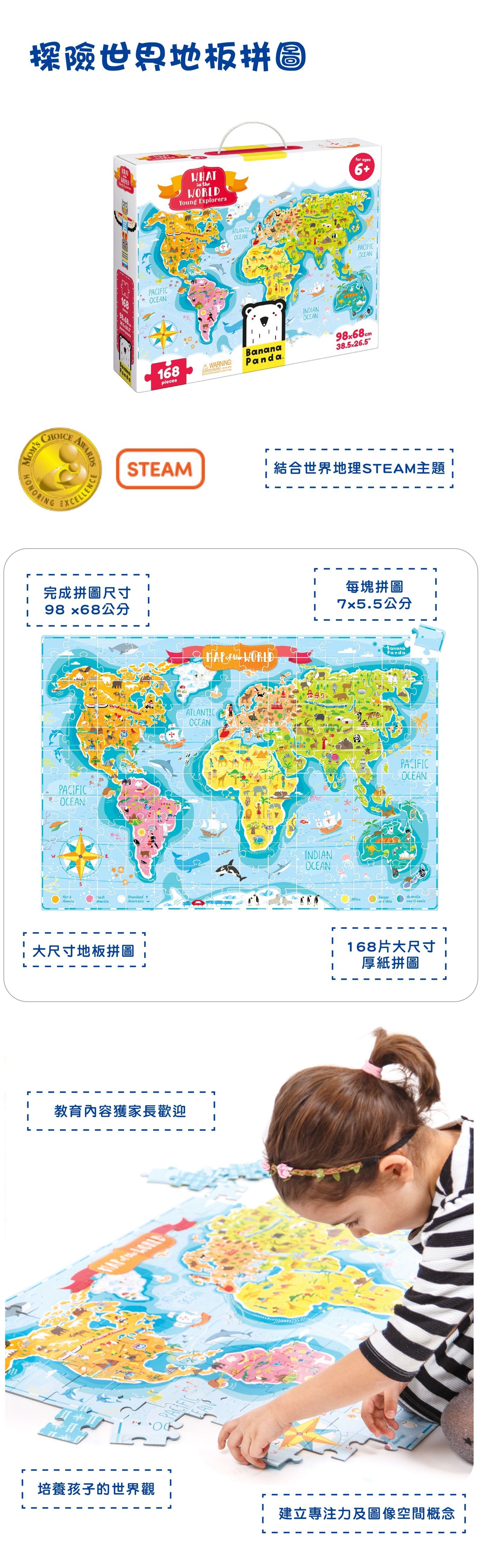 Banana Panda - 世界地圖-探險世界