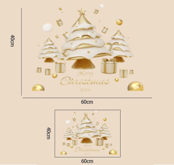 JB Design - 時尚壁貼-DD6137蛋糕聖誕樹 (40cm*60cm)