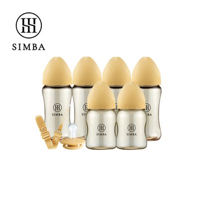 Simba 小獅王辛巴 - 咬咬喝喝進階組！新生起手包-日常型-蜂蜜芥末