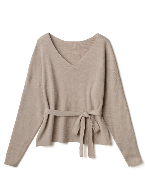 日本 GRL - V領綁帶上衣x蕾絲百褶長裙2件組-典雅黑