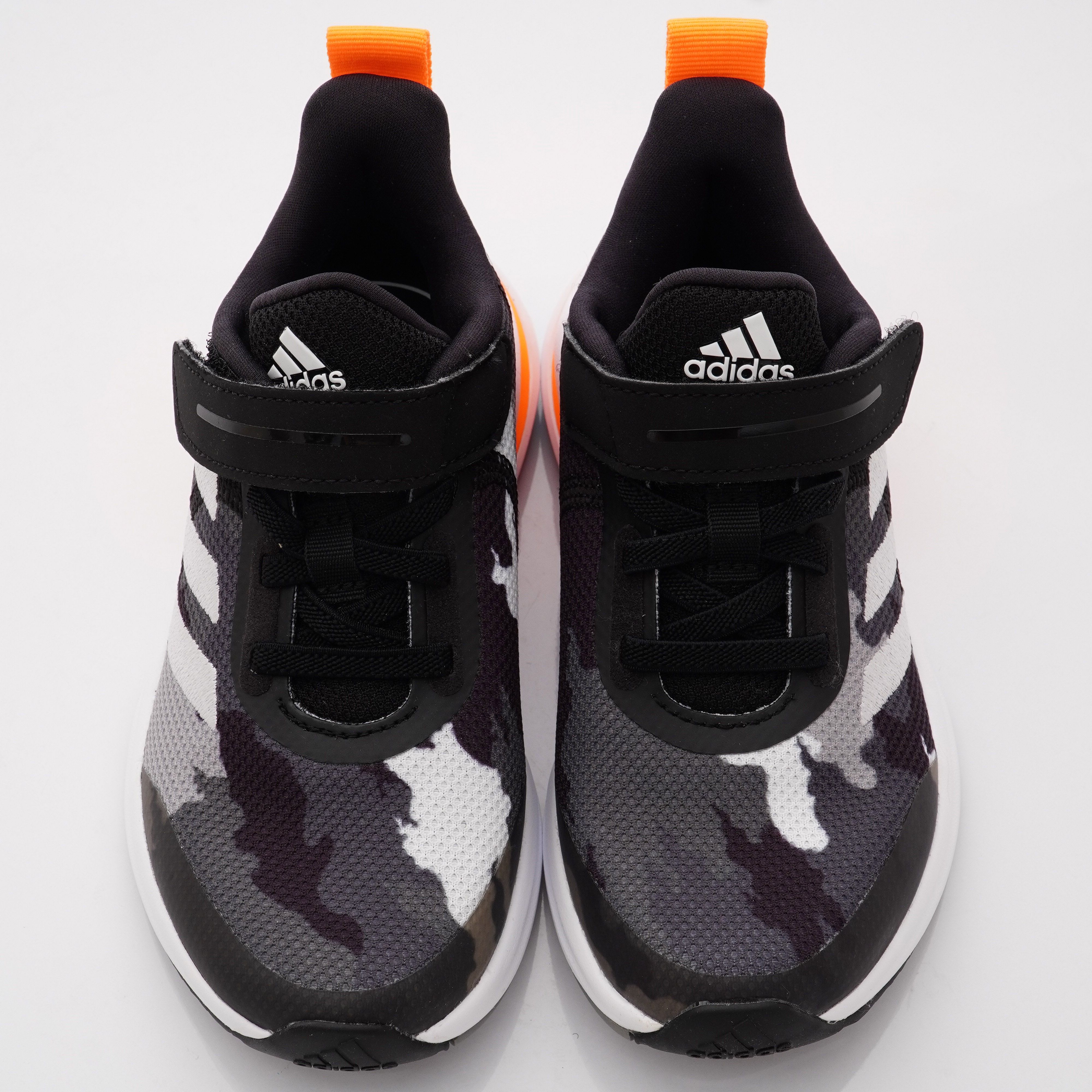 adidas - 運動童鞋-迷彩輕量運動鞋款(中小童段)-黑橘