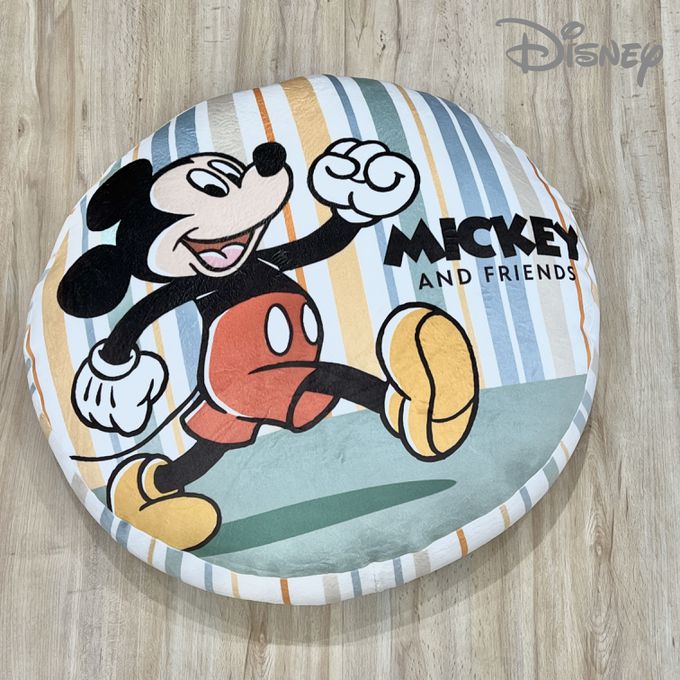 Disney 迪士尼 - 超安石墨烯圓形抱枕-線條米奇-50CM