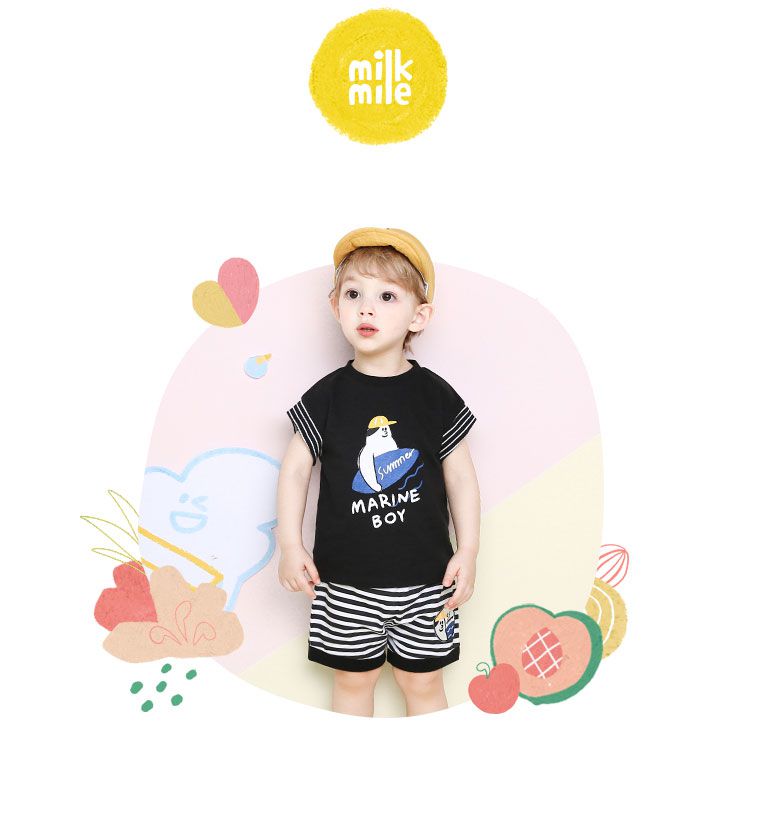 韓國 milk mile - 衝浪大叔套裝