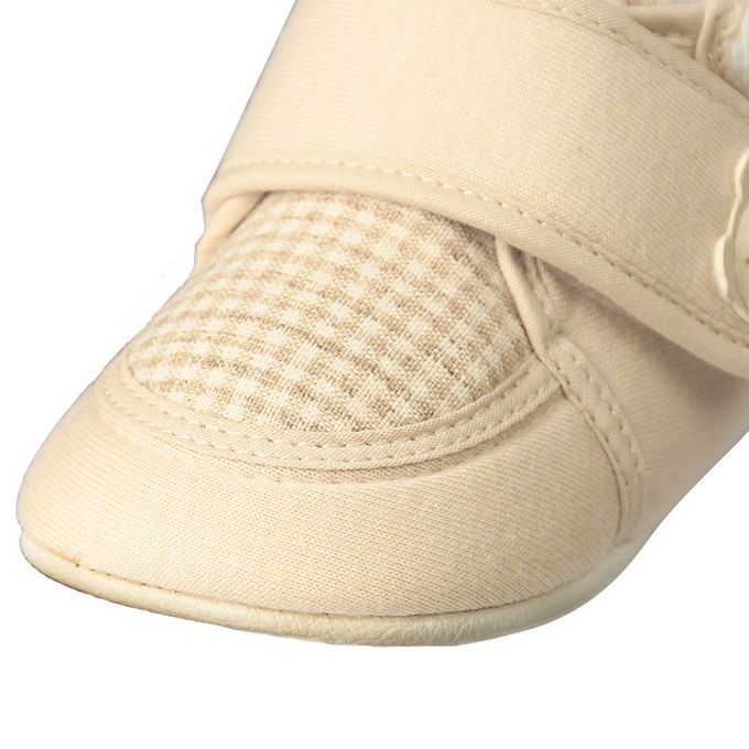 akachan honpo - 學步鞋-格紋-淺卡其色