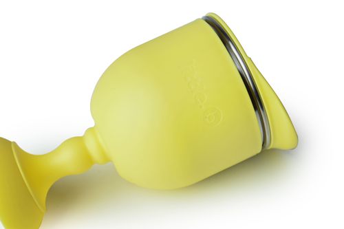 316雙層不鏽鋼三用學飲杯-精靈黃-重量:125g 容量:200ml