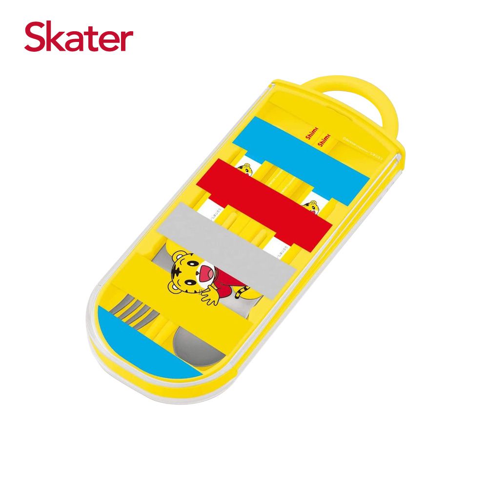 日本 SKATER - 銀離子三件餐具組-巧虎Hello