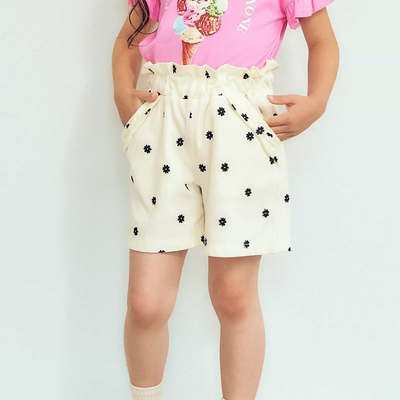 最終決算SUMMER SALE【日本apres les cours】接觸涼感蝴蝶結口袋短褲