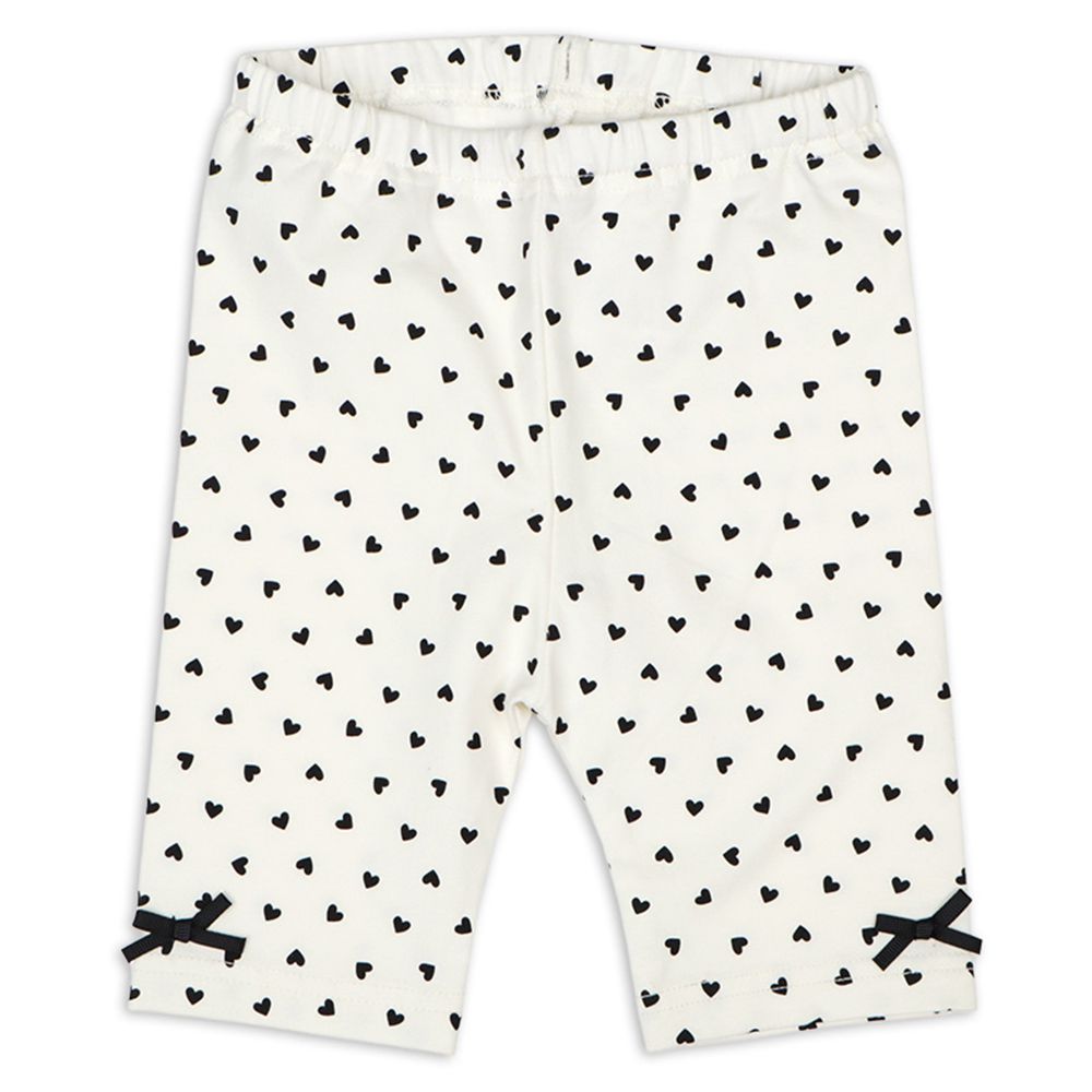 5分內搭褲-彈性天竺布-米白色