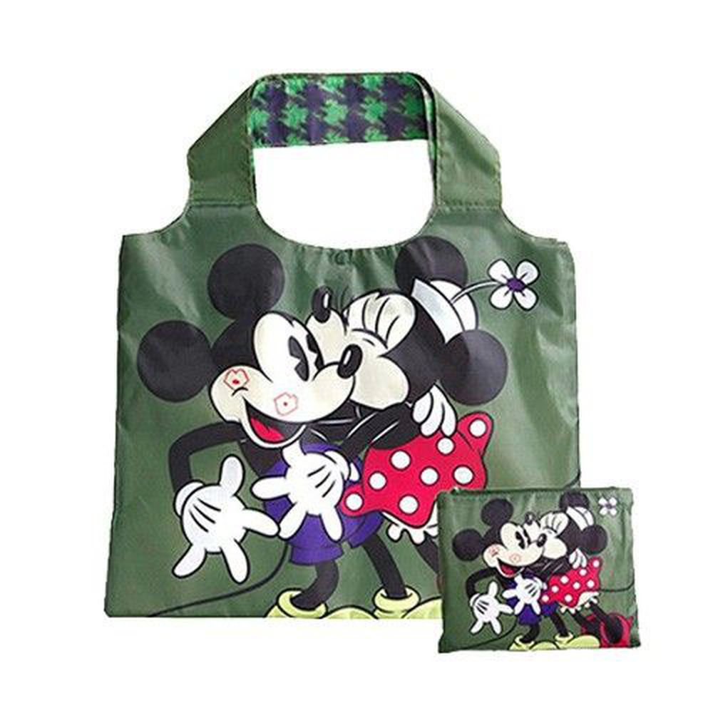 日本 SPRING MOON - 迪士尼款輕量雙面背購物袋(附收納袋)-米妮愛米奇-