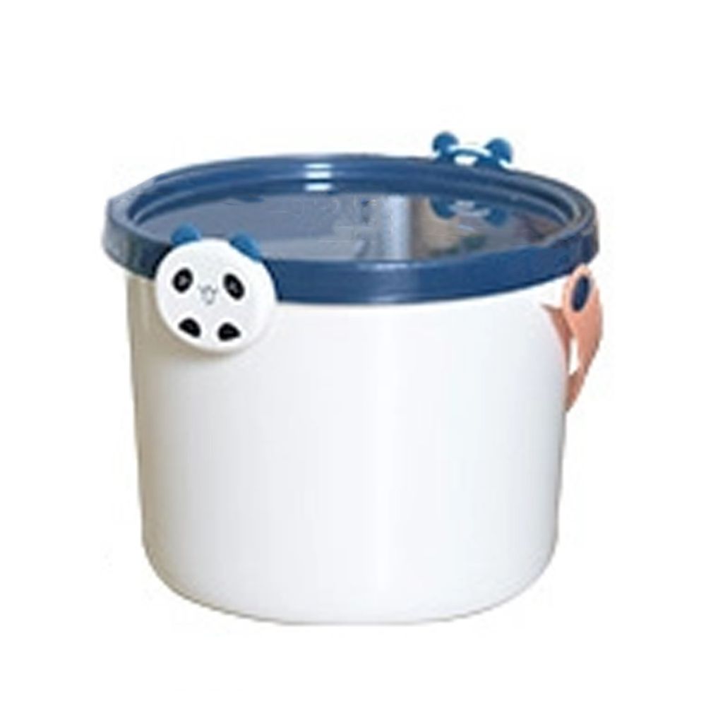 家窩 - 動物造型卡扣戲水/玩具收納桶附蓋-大-3入-熊貓