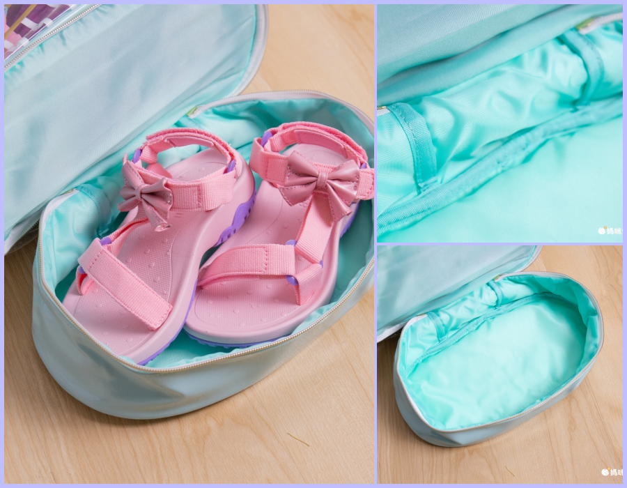 日本服飾代購 - 上下分層透明PVC肩背包-水手條紋-黑