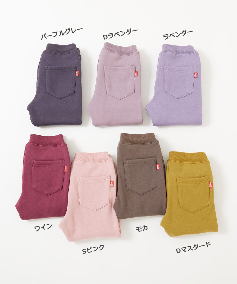 日本 devirock - RICH WARM 刷毛保暖合身長褲-酒紅