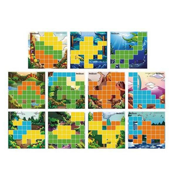 互動型益智積木❤【韓國AniBlock AR積木】❤結合俄羅斯方塊＋七巧板＋AR技術☞孩子越玩越聰明