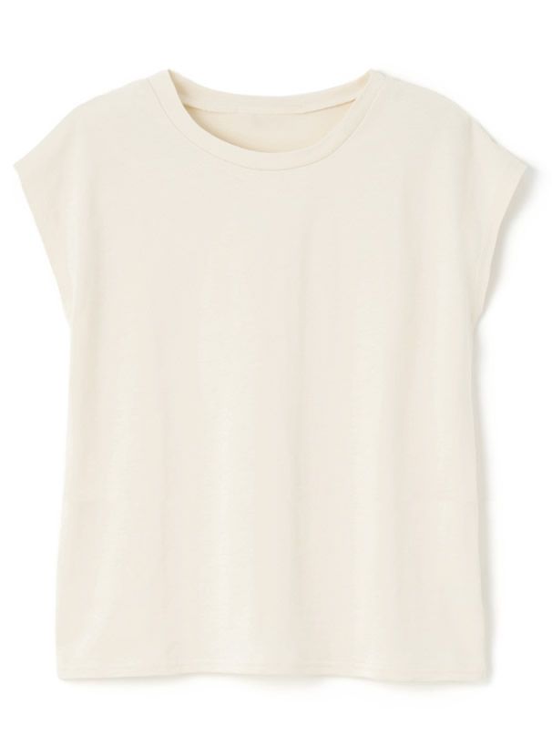 日本 GRL - 100%美國棉透氣百搭短袖上衣-杏