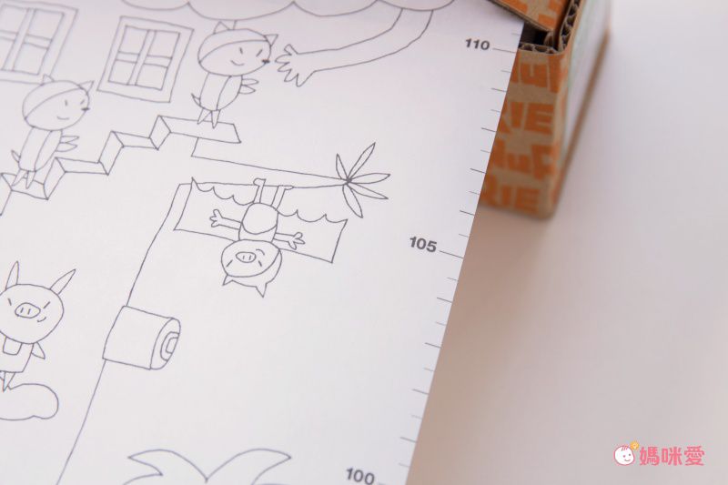 日本 NuRIE - 日本製 創意著色大型塗鴉紙(捲式)-TREE TREATS (18x228cm)