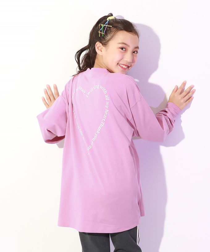 日本 devirock - DANCE 純棉舒適寬版長袖上衣-手臂玫瑰-白