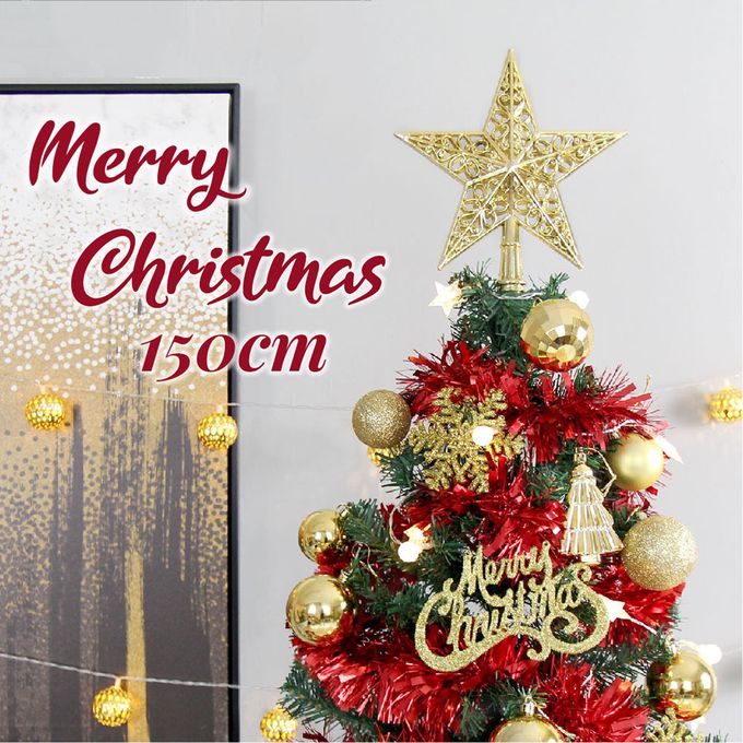 TROMSO - 豪華松針下雪聖誕樹-丹麥典藏金紅 (150cm)