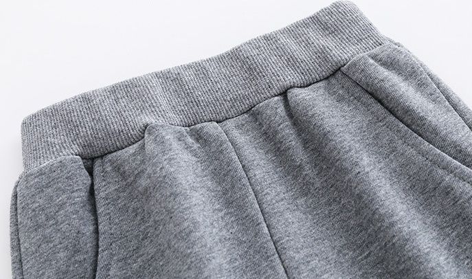 WELLKIDS - 腰鬆緊束口休閒長褲-小標籤-深藍色