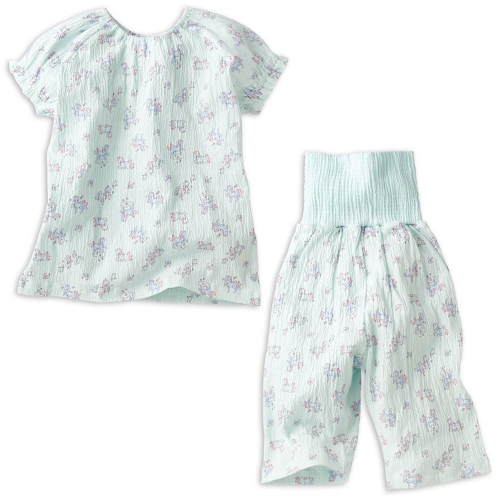 短袖家居服 穿衣練習-套頭式 獨角獸-綠色