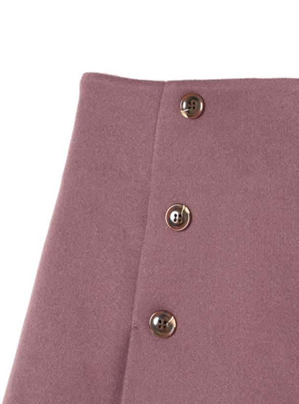 日本 GRL - 英倫風A字修身短裙-可可棕