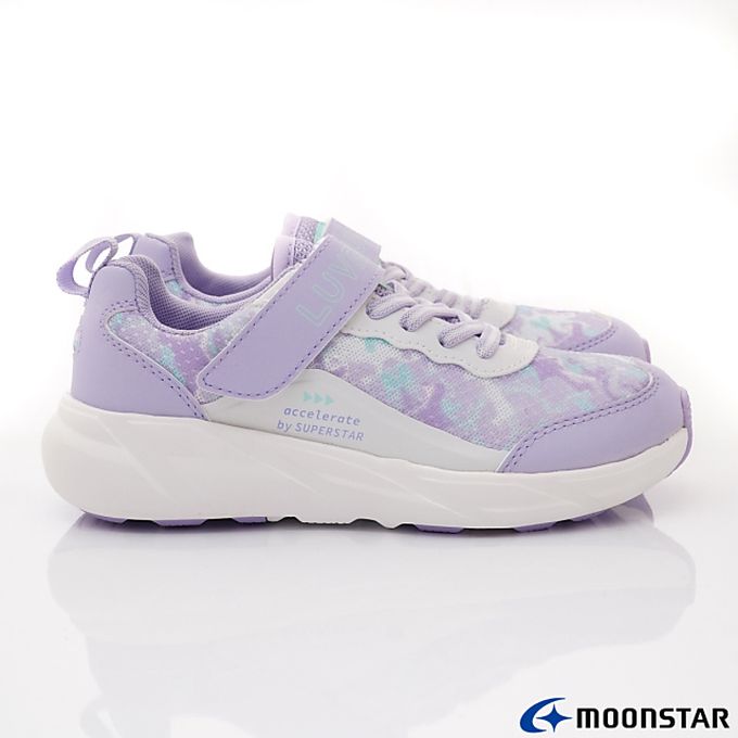 Moonstar日本月星 - 月星 Light foam系列運動機能童鞋款-LV11291紫(中大童段)-機能運動鞋-紫