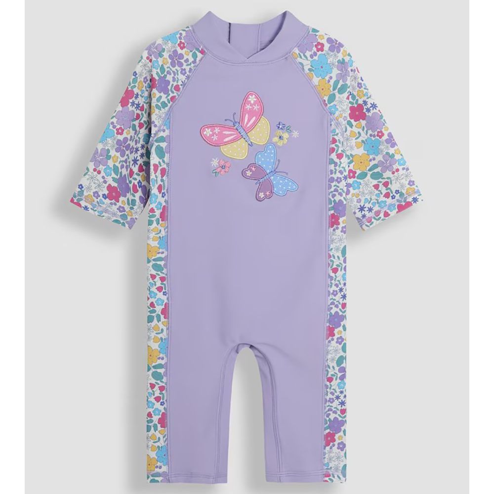 嬰幼兒/兒童連身式防曬泳裝-蝴蝶翩飛