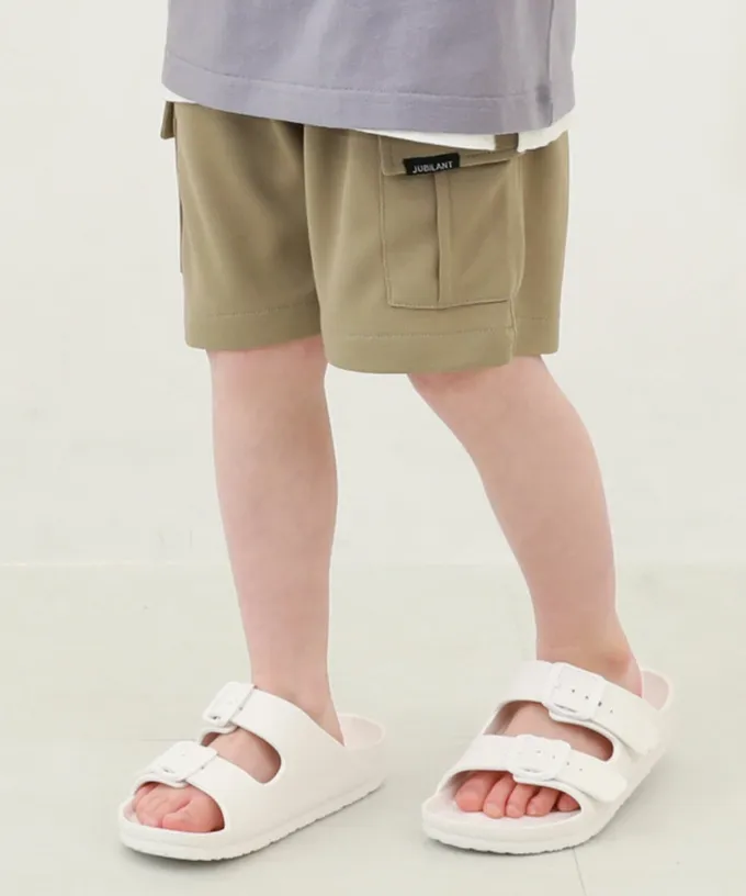 日本 devirock - 涼感速乾網眼 工裝口袋短褲-開心果綠